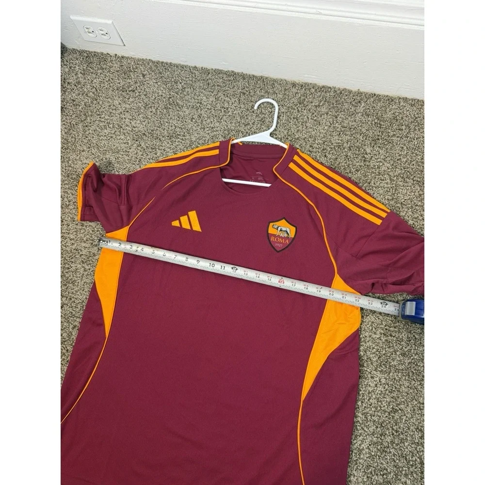 Adidas AS Roma 2023-24‎ Home Jersey Mens XL Slim Fit Maroon Soccer Shirt